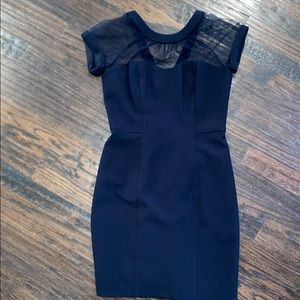 Maggie London navy blue fitted dress